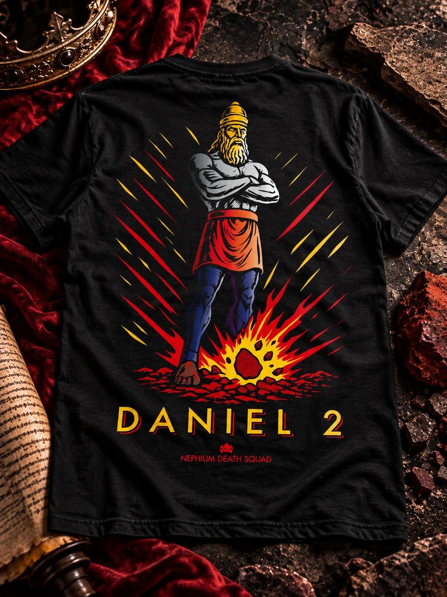 Daniel's Dream shirt, the statue from Daniel 2